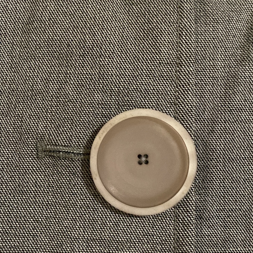 Essentials Gray Women's Blazer Medium Vintage - image 7